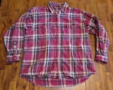 Field Stream Vintage Heavy Flannel Shirt Outdoors Mens Large 100 Cotton