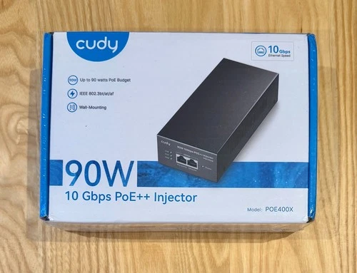 Cudy POE400X 90W 10G Ultra PoE++ Injector Adapter 802.3bt/at/af compliant *BNIB*