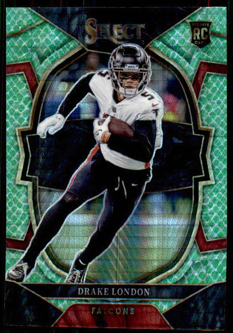 2022 Panini Select #35 Drake London #/89 Dragon Scale Prizm Rookie