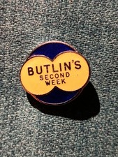 Butlin's 2nd Second Week Holiday Camp Enamel Pin Badge
