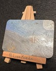 ACEO Original Pumpkin Halloween Landscape Sunrise Wax Painting  — photo 5