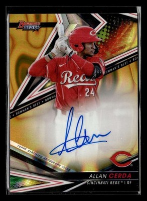 2022 Bowman's Best Allan Cerda Autograph Gold Lava Refractor /75 #B22-AC UX5695