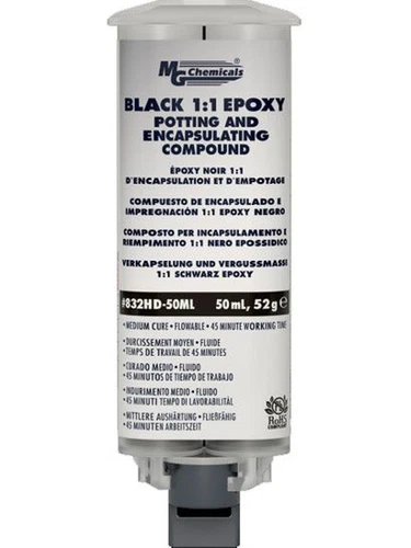 MG Chemicals Black Epoxy Potting and Encapsulating Compound, 50ml (832HD-50ML) - Picture 1 of 12