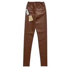 Aritzia Wilfred Free NEW Small Daria Faux Leather Legging Cognac Brown Neutral