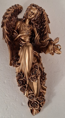 French Style Angel Winged Angel Goth Sconce Light Plant Hanger