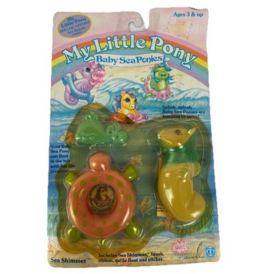 Vintage My Little Pony Baby Sea Ponies SEA SHIMMER Sealed MLP G1 1985 Hasbro