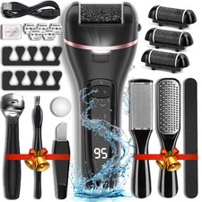 Electric Callus Remover for Feet with 3 Roller Heads 17in1 Kit