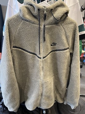 Nike Tech Sherpa Fleece Jacket Men s Large  Wind Runner ICON