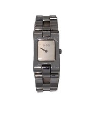 GUCCI 2305L Stainless Steel 18mm Silver Dial Quartz Wristwatch #2nW7453