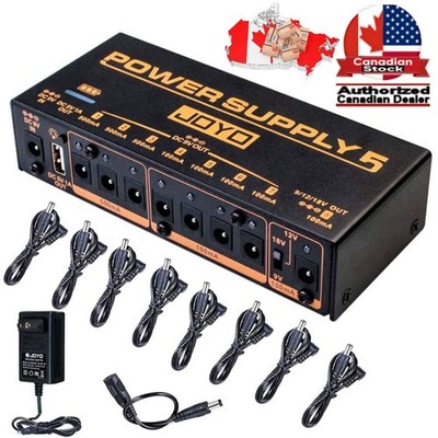 JOYO JP-05 Portable Rechargeable Guitar Effect Power Supply 9,12,18v +Cables New