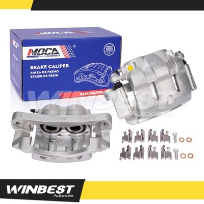 2x Front Disc Brake Calipers w/Bracket for Ford F-250 F-350 Super Duty Excursion