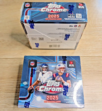 2025 Topps Chrome NFL Football Factory Sealed Jumbo Boxes x2 🔥