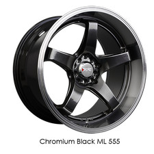 Xxr Wheels Rim 555 18x8.5 5x1005x114.3 Et25 73.1cb Chromium Black Ml Xxr Wheels Rim 555 18x8.5 5x1005x114.3 Et25 73.1cb Chromium Black Ml