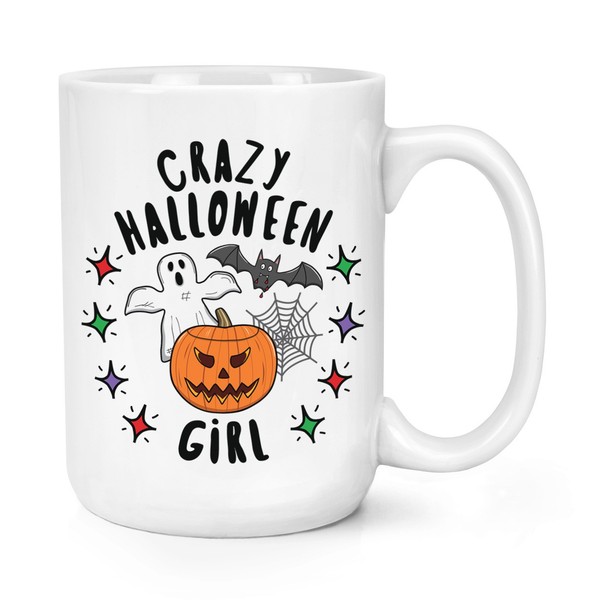 VerrüCkte Halloween MäDchen Stars 426Ml GroßE Tasse Geist KüRbis Scary Daughter-image