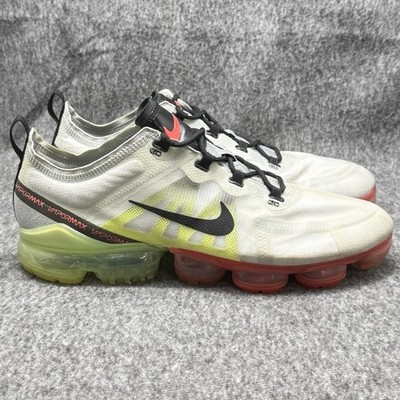 Nike Air Vapormax 2019 Pure Platinum Black Volt Crimson Mens US 13 AR6631-007