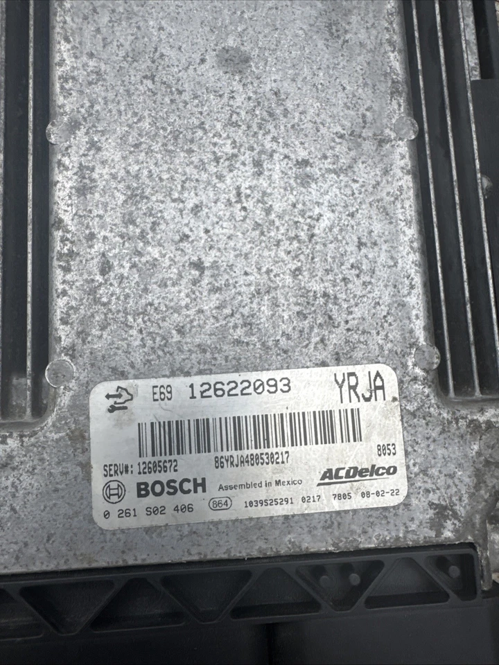 Unidad de control del motor OEM E69 12622093 0261S02406 para Cadillac STS Foto 2 de 4