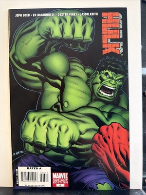 Hulk #6 (2008) Ed McGuinness - Green Hulk Connecting Variant!
