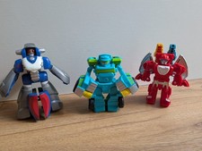 PLAYSKOOL HEROES TRANSFORMERS RESCUE BOTS BUNDLE X3 Hoist Heatwave Cop-bot