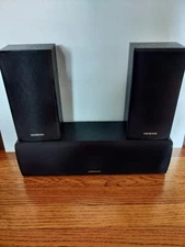 Onkyo SKR-590 Surround Left & Right Speakers And SKC-590N Center Channel Tested 
