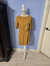 Old Navy Medium Dress Womens Yellow Knit