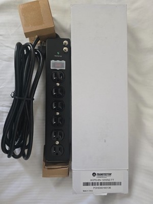 NEW OEM TRANSTECTOR AC Power Strip, 6 Outlets, SASDProtected, R56, 8  Cord