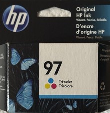 HP 97 C9363WN140 Tri-Color Ink Cartridge OEM Genuine Sealed NOS April 2018 China