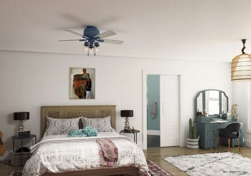 Hunter Fans - 44 Inch Low Profile Hartland Ceiling Fan with LED Light Kit and - Picture 4 of 4