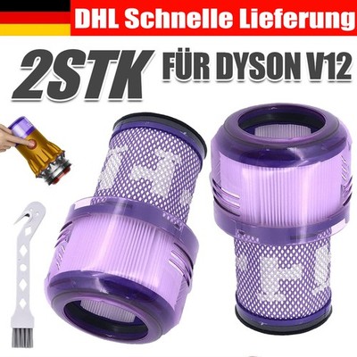 2x Ersatz-Filter Staubsauger Dyson V12 Detect Slim Absolute Ersatzfilter HEPA