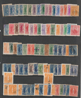 BOLIVIA : Stockcards with selection of FISCALS mostly used slight duplication