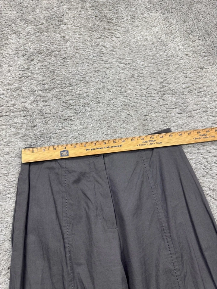 Rundholz Black Label Pants Women Medium Gray Baggy Ultra Wide Leg Crop Trousers - Image 4 of 4