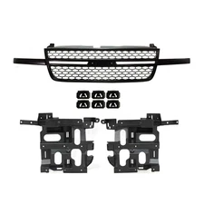 Grille Assembly Kit Black For 03-07 Chevrolet Silverado 1500 SS Includes Classic