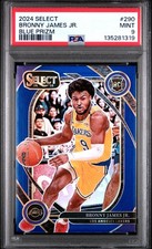 2024 PANINI SELECT BLUE PRIZM #290 BRONNY JAMES JR. PSA 9