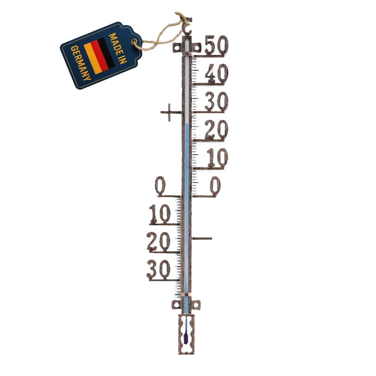 Thermomètre extérieur pour balcon et jardin modèle analogique en métal