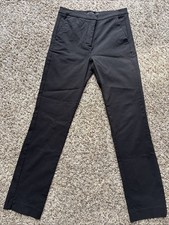 Women’s Mango MNG Black Trouser Dress Pants With Pockets Zip Front Size 6 / 38