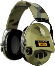 Sordin Supreme Pro-X LED Geh&ouml;rschutz -aktiver Jagd-Geh&ouml;rsch&uuml;tzer,Gel-Kissen,Camo