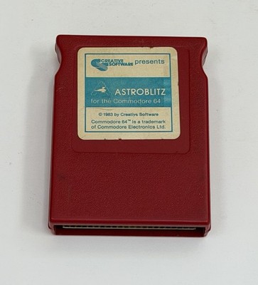 Astroblitz Astro Blitz 1983 Creative Software VTG game cartridge Commodore 64