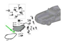 MERCEDES-BENZ SLC R172 Scheinwerfer vorne rechts LHD A1728204459 NEU ORIGINAL