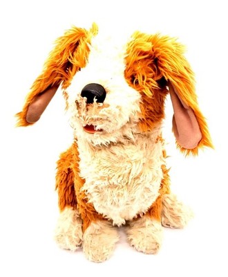 Joy For All Dog Freckled '' Pup Brown & White'' Interactive Companion Pet - Tested