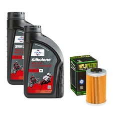 FE 450 Enduro Oil and Filter Kit Silkolene Pro 4 15w50 2L Husaberg 450 2010