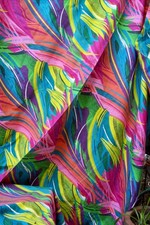 TISSUM 70" by 100" RECTANGULAR BOLD COLORS ABSTRACT PATTERN COTTON TABLECLOTH
