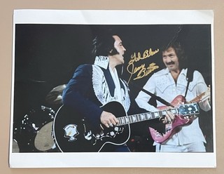 Elvis TCB Band Member Autograph Photo / James Burton