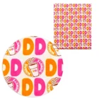 Polycotton woven fabric Dunkin Donuts coffee 18x55" 1088126