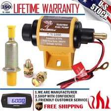 Universal 38 GPH Micro Transfer Fuel Pump 4-7PSI Gas Diesel E85 Ethanol For Ford
