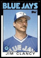 1986 Topps Jim Clancy Toronto Blue Jays #412