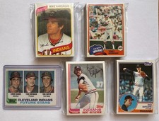 Cleveland Indians 1980-83 Topps base team sets (4 set lot w/Hayes RC, more)