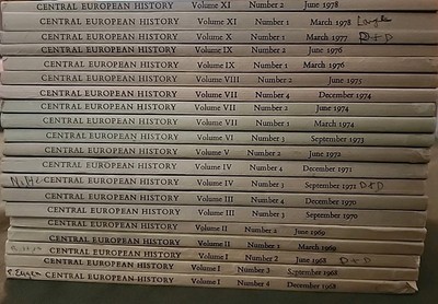 Central European History Journal 1968-1978  Emory University Lot Of 20