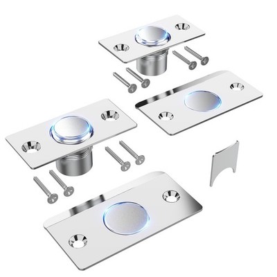 Mousike Adjustable Magnetic Door Ball Catch Hardware Silver 2 Pack