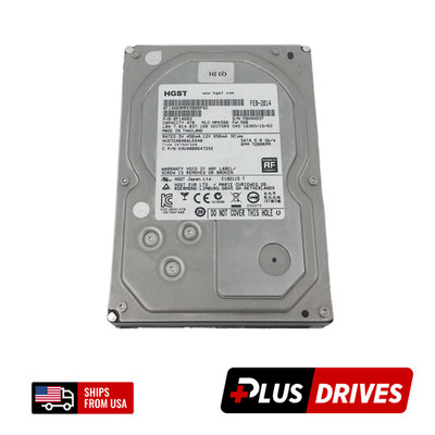 4TB SATA HGST 3.5'' Ultrastar 7K4000 Enterprise Hard Drive 7.2K RPM 6Gbps 512e