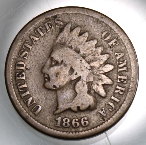 1866 Indian Head Cent - Good !!