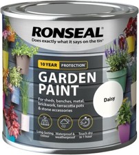 RONSEAL GARDEN PAINT 750ML FOR EXTERIOR WOOD METAL STONE BRICK SHEDS ALL COLOURS